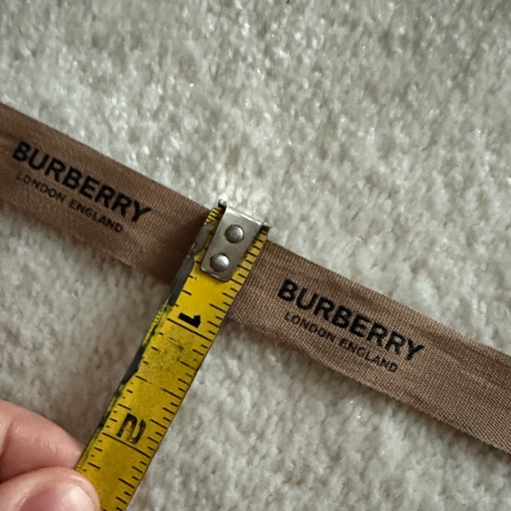 Small Brown Burberry Ribbon - Picture 3 of 5